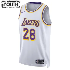 Nike Los Angeles Lakers Rui Hachimura 28 Trikot Association Edition Swingman Weiß Für Kinder