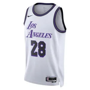 Nike Los Angeles Lakers Rui Hachimura 28 Trikot City Edition 22/23 Swingman Weiß Für Herren