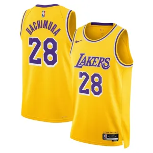 Nike Los Angeles Lakers Rui Hachimura 28 Trikot Icon Edition Swingman Gold Für Herren