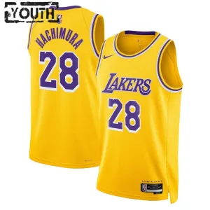 Nike Los Angeles Lakers Rui Hachimura 28 Trikot Icon Edition Swingman Gold Für Kinder