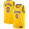 Nike Los Angeles Lakers Russell Westbrook 0 Trikot Icon Edition Swingman Gold Für Herren