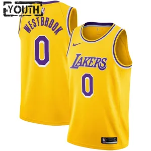 Nike Los Angeles Lakers Russell Westbrook 0 Trikot Icon Edition Swingman Gold Für Kinder