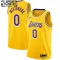 Nike Los Angeles Lakers Russell Westbrook 0 Trikot Icon Edition Swingman Gold Für Kinder