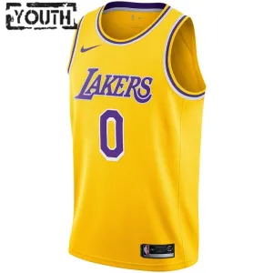 Nike Los Angeles Lakers Russell Westbrook 0 Trikot Icon Edition Swingman Gold Für Kinder