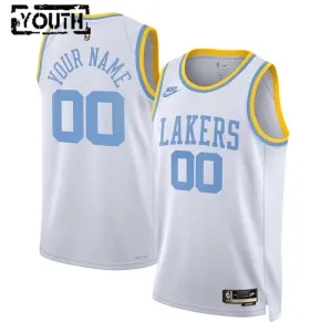 Nike Los Angeles Lakers Trikot Personalisiert Classic Edition 22/23 Swingman Weiß Für Kinder