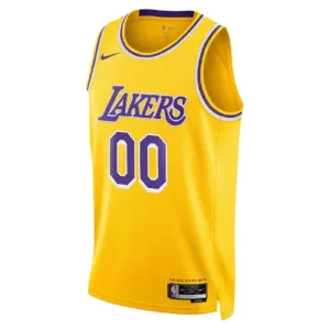 Nike Los Angeles Lakers Trikot Personalisiert Icon Edition Swingman Gelb Für Herren