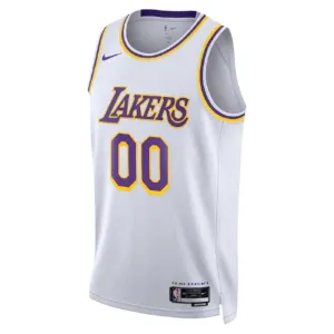 Nike Los Angeles Lakers Trikot Personalisiert Icon Edition Swingman Weiß Für Herren