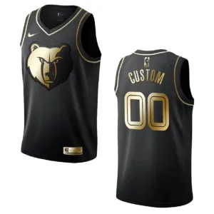 Nike Memphis Grizzlies Golden Edition Trikot Personalisiert Swingman Schwarz Für Herren