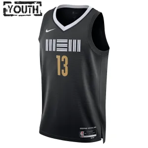 Nike Memphis Grizzlies Jaren Jackson Jr. Trikot City Edition 23/24 Swingman Schwarz Für Kinder