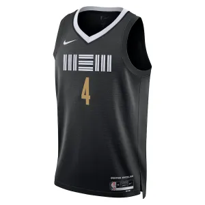 Nike Memphis Grizzlies Steven Adams Trikot City Edition 23/24 Swingman Schwarz Für Herren