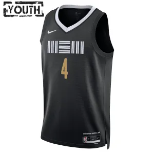 Nike Memphis Grizzlies Steven Adams Trikot City Edition 23/24 Swingman Schwarz Für Kinder