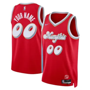 Nike Memphis Grizzlies Trikot Personalisiert City Edition 24/25 Swingman Rot Für Herren
