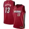 Jordan Miami Heat Bam Adebayo 13 Trikot Icon Edition Swingman Rot Für Herren