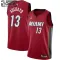 Jordan Miami Heat Bam Adebayo 13 Trikot Icon Edition Swingman Rot Für Kinder