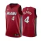 Jordan Miami Heat Victor Oladipo 4 Trikot Icon Edition Swingman Rot Für Herren