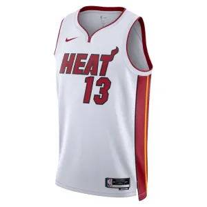 Nike Miami Heat Bam Adebayo 13 Trikot Association Edition Swingman Weiß Für Herren