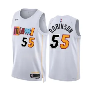 Nike Miami Heat Duncan Robinson 55 Trikot City Edition 22/23 Swingman Weiß Für Herren