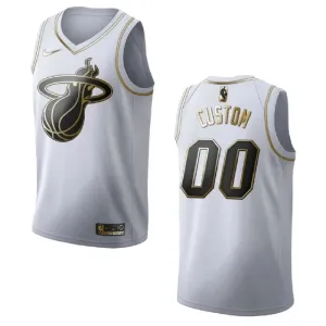 Nike Miami Heat Golden Edition Trikot Personalisiert Swingman Weiß Für Herren Nike Miami Heat Golden Edition Trikot Personalisiert Swingman Weiß Für Herren