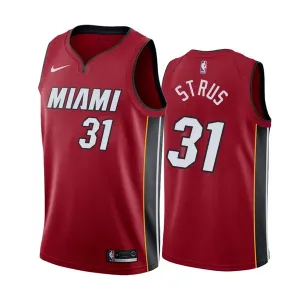 Nike Miami Heat Max Strus 31 Trikot Statement Edition Swingman Rot Für Herren