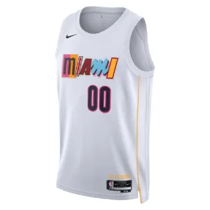 Nike Miami Heat Trikot Personalisiert City Edition 22/23 Swingman Weiß Für Herren