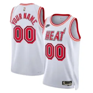 Nike Miami Heat Trikot Personalisiert Classic Edition 22/23 Swingman Weiß Für Herren