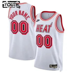 Nike Miami Heat Trikot Personalisiert Classic Edition 22/23 Swingman Weiß Für Kinder