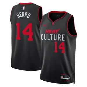 Nike Miami Heat Tyler Herro 14 Trikot City Edition 23/24 Swingman Schwarz Für Herren
