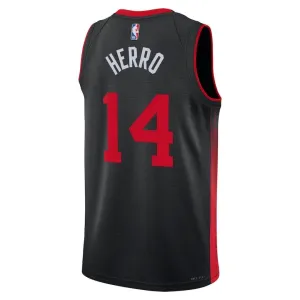Nike Miami Heat Tyler Herro 14 Trikot City Edition 23/24 Swingman Schwarz Für Herren