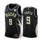 Jordan Milwaukee Bucks Bobby Portis JR 9 Trikot Statement Edition Swingman Schwarz Für Herren