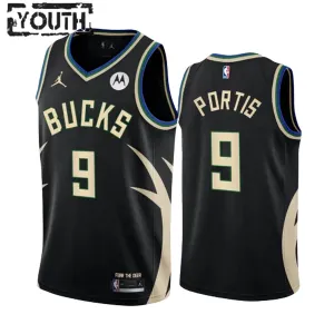 Jordan Milwaukee Bucks Bobby Portis JR 9 Trikot Statement Edition Swingman Schwarz Für Kinder Jordan Milwaukee Bucks Bobby Portis JR 9 Trikot Statement Edition Swingman Schwarz Für Kinder