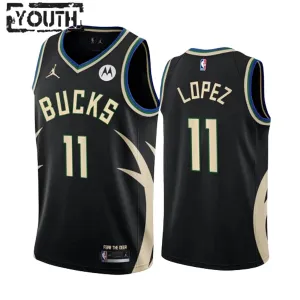 Jordan Milwaukee Bucks Brook Lopez 11 Trikot Statement Edition Swingman Schwarz Für Kinder Jordan Milwaukee Bucks Brook Lopez 11 Trikot Statement Edition Swingman Schwarz Für Kinder