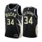 Jordan Milwaukee Bucks Giannis Antetokounmpo 34 Trikot Statement Edition Swingman Schwarz Für Herren