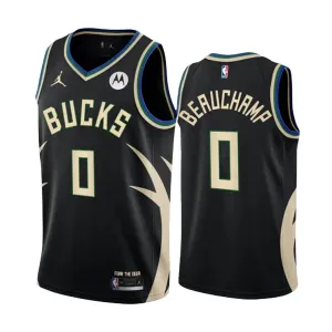 Jordan Milwaukee Bucks Marjon Beauchamp 0 Trikot Statement Edition Swingman Schwarz Für Herren Jordan Milwaukee Bucks Marjon Beauchamp 0 Trikot Statement Edition Swingman Schwarz Für Herren