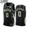 Jordan Milwaukee Bucks Marjon Beauchamp 0 Trikot Statement Edition Swingman Schwarz Für Kinder