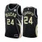 Jordan Milwaukee Bucks Pat Connaughton 24 Trikot Statement Edition Swingman Schwarz Für Herren