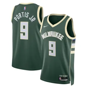 Nike Milwaukee Bucks Bobby Portis JR 9 Trikot Icon Edition Swingman Grün Für Herren