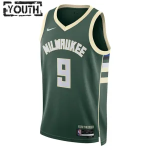 Nike Milwaukee Bucks Bobby Portis JR 9 Trikot Icon Edition Swingman Grün Für Kinder