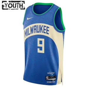 Nike Milwaukee Bucks Bobby Portis Jr Trikot City Edition 23/24 Swingman Royal Für Kinder
