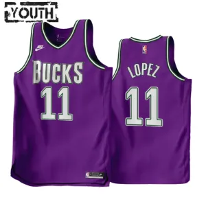 Nike Milwaukee Bucks Brook Lopez 11 Trikot Classic Edition 22/23 Swingman Für Kinder