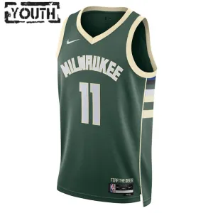 Nike Milwaukee Bucks Brook Lopez 11 Trikot Icon Edition Swingman Grün Für Kinder