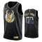 Nike Milwaukee Bucks Diamond Edition Trikot Personalisiert Swingman Schwarz Für Herren
