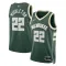 Nike Milwaukee Bucks Khris Middleton 22 Trikot Icon Edition Swingman Grün Für Herren