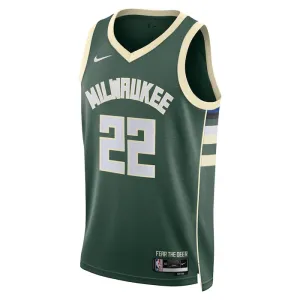 Nike Milwaukee Bucks Khris Middleton 22 Trikot Icon Edition Swingman Grün Für Herren