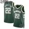 Nike Milwaukee Bucks Khris Middleton 22 Trikot Icon Edition Swingman Grün Für Kinder