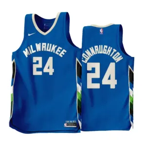 Nike Milwaukee Bucks Pat Connaughton 24 Trikot City Edition 22/23 Swingman Blau Für Herren Nike Milwaukee Bucks Pat Connaughton 24 Trikot City Edition 22/23 Swingman Blau Für Herren