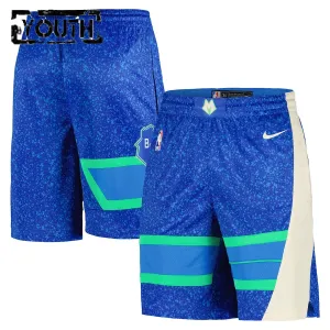 Nike Milwaukee Bucks Shorts City Edition 23/24 Swingman Für Kinder