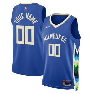 Nike Milwaukee Bucks Trikot Personalisiert City Edition 22/23 Swingman Für Herren