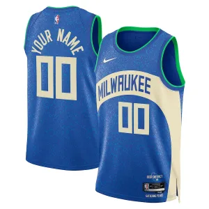 Nike Milwaukee Bucks Trikot Personalisiert City Edition 23/24 Swingman Für Herren