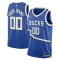 Nike Milwaukee Bucks Trikot Personalisiert City Edition 24/25 Swingman Blau Für Herren