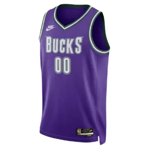 Nike Milwaukee Bucks Trikot Personalisiert Classic Edition 22/23 Swingman Lila Für Herren